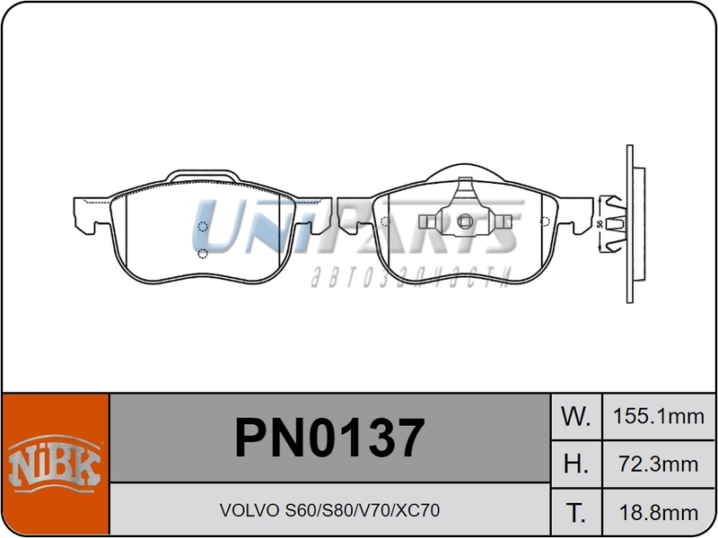 Купить запчасть NIBK - PN0137 