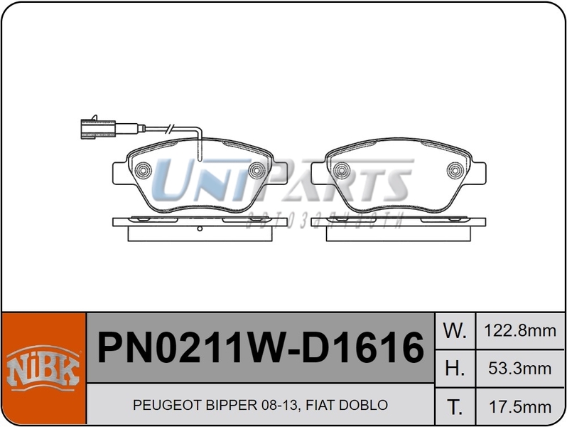Купить запчасть NIBK - PN0211W 