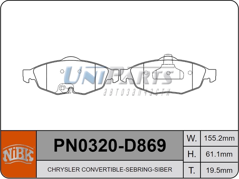 Купить запчасть NIBK - PN0320 