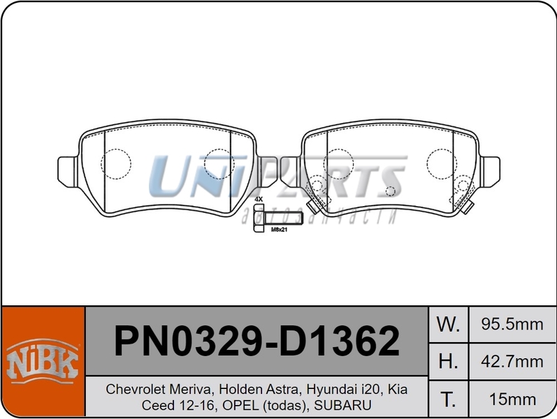 Купить запчасть NIBK - PN0329 