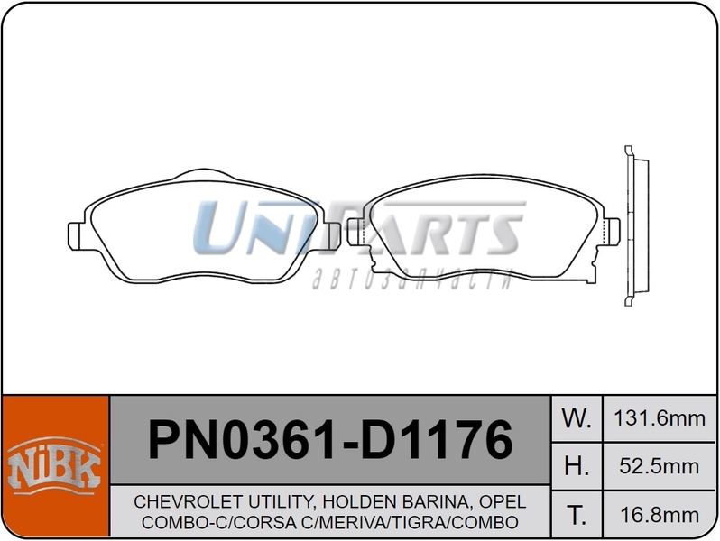 Купить запчасть NIBK - PN0361 