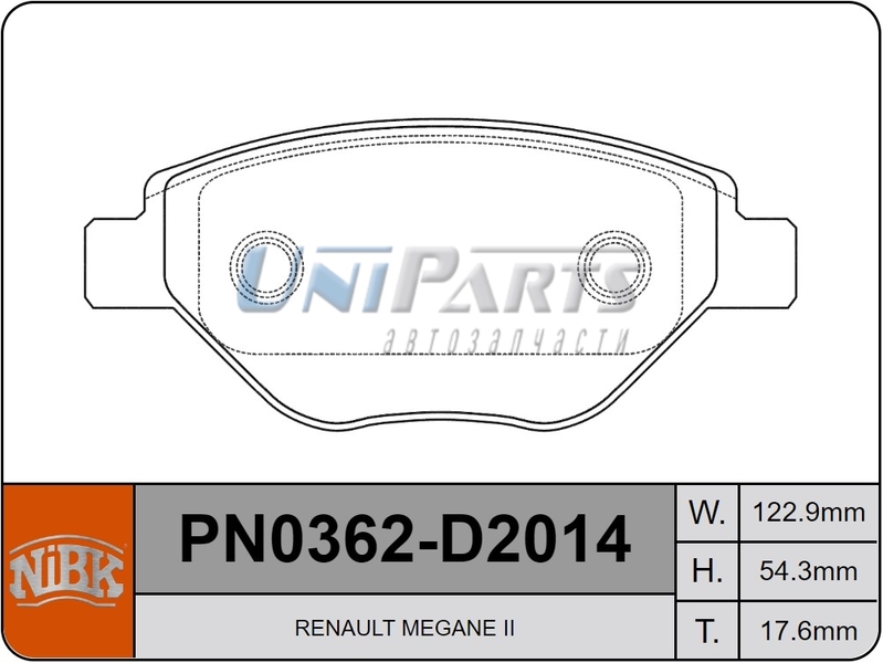 Купить запчасть NIBK - PN0362 