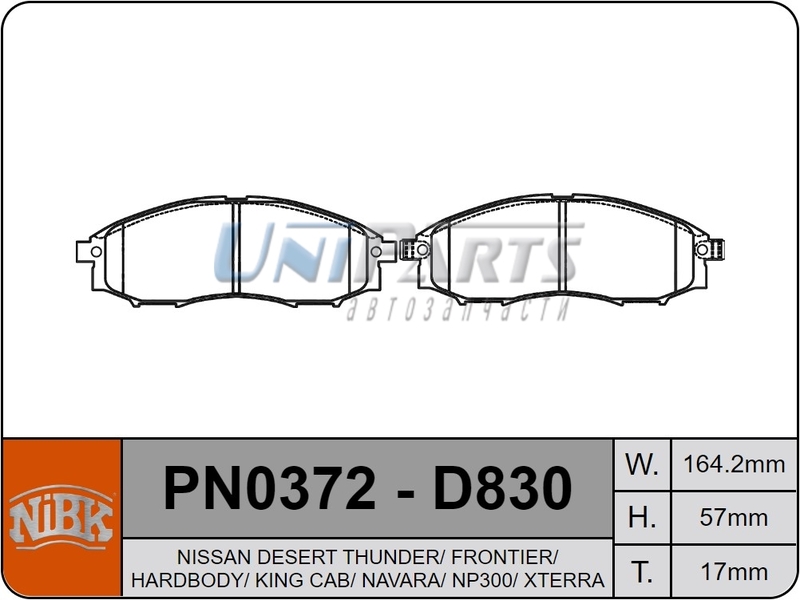 Купить запчасть NIBK - PN0372 
