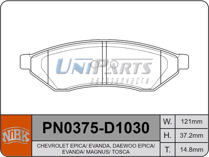 Купить запчасть NIBK - PN0375 