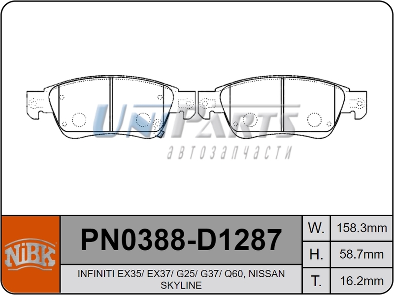 Купить запчасть NIBK - PN0388 