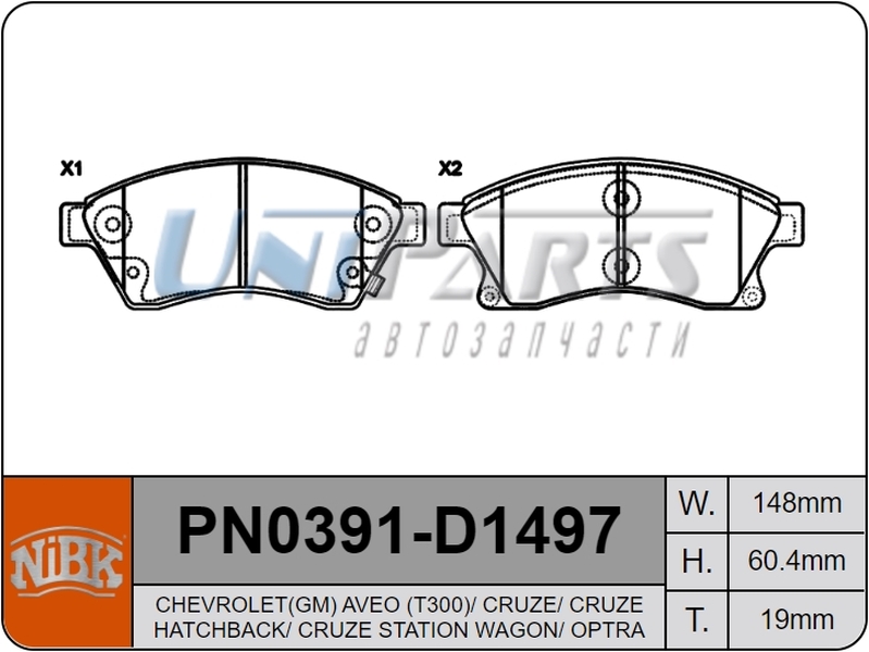Купить запчасть NIBK - PN0391 
