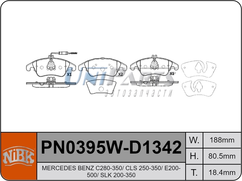 Купить запчасть NIBK - PN0395W 