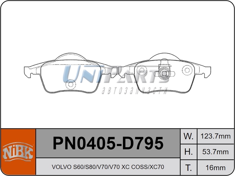 Купить запчасть NIBK - PN0405 