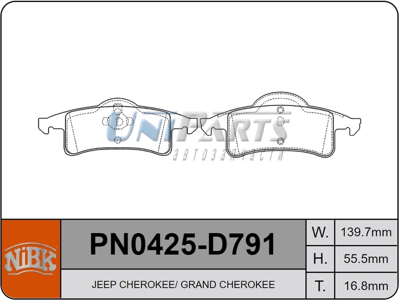 Купить запчасть NIBK - PN0425 