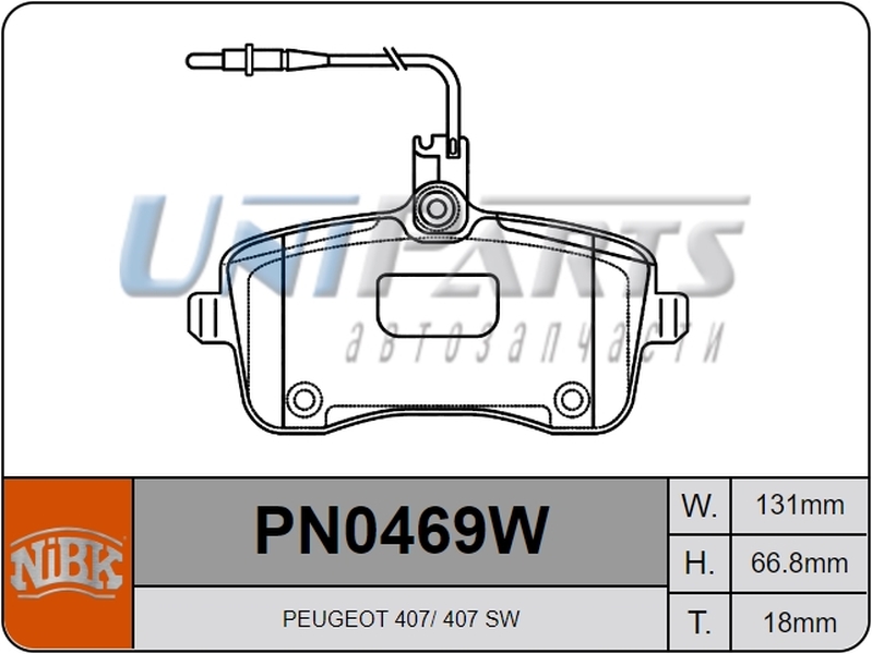 Купить запчасть NIBK - PN0469W 