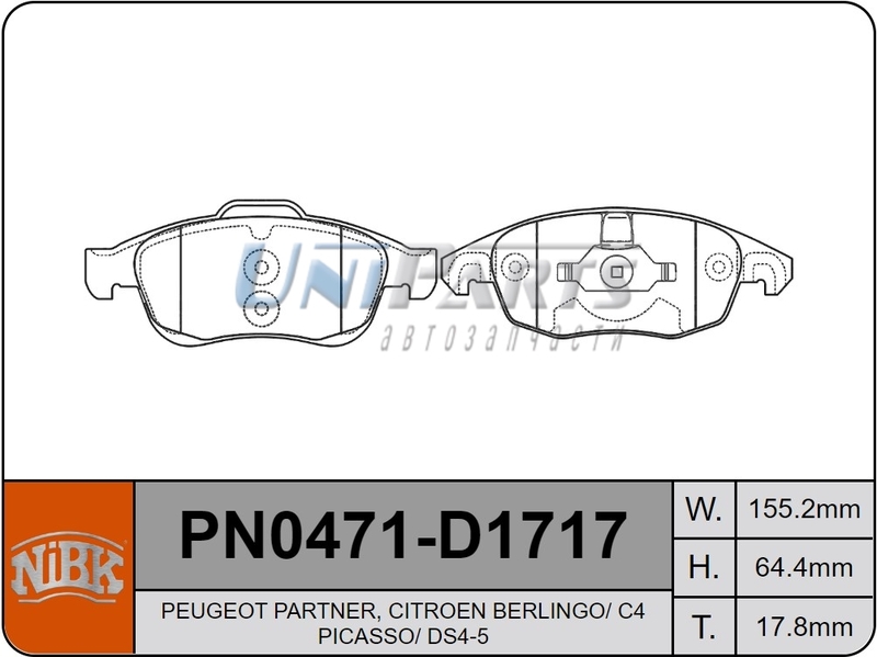 Купить запчасть NIBK - PN0471 