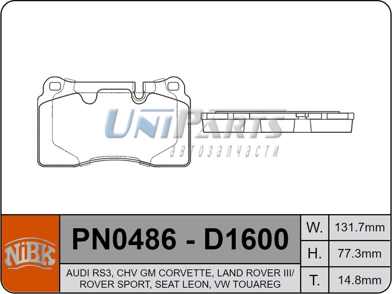 Купить запчасть NIBK - PN0486 