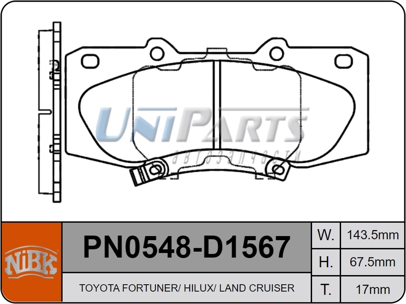 Купить запчасть NIBK - PN0548 