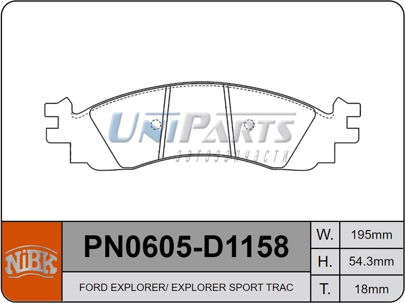 Купить запчасть NIBK - PN0605 