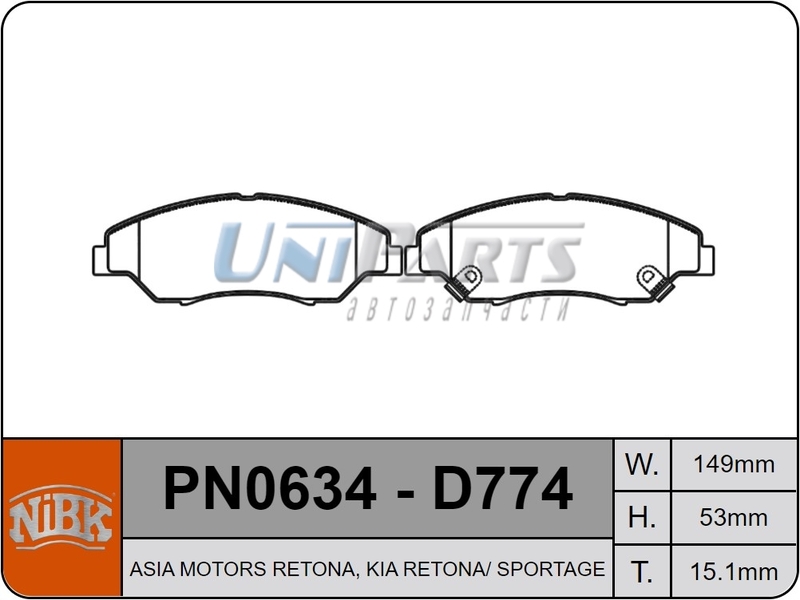 Купить запчасть NIBK - PN0634 