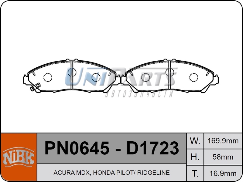 Купить запчасть NIBK - PN0645 
