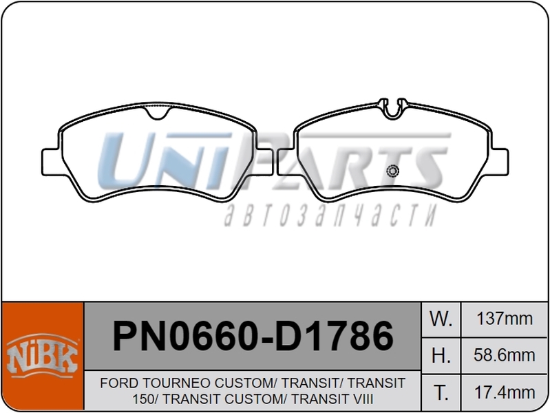 Купить запчасть NIBK - PN0660 