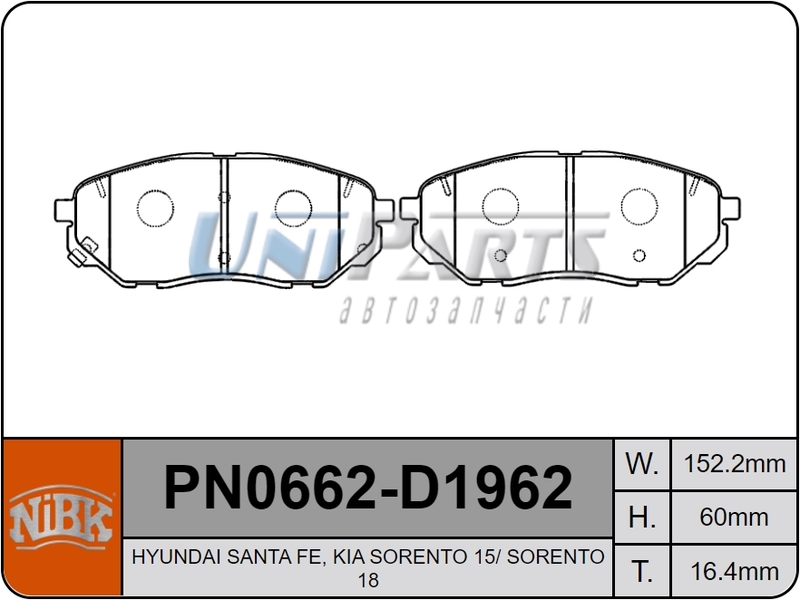 Купить запчасть NIBK - PN0662 
