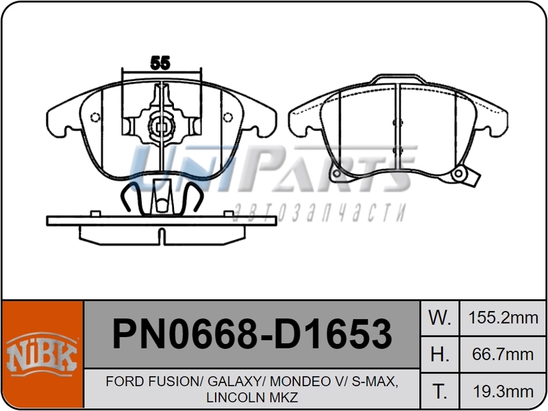 Купить запчасть NIBK - PN0668 