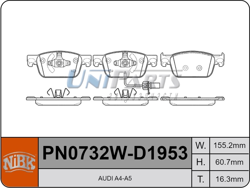 Купить запчасть NIBK - PN0732W 