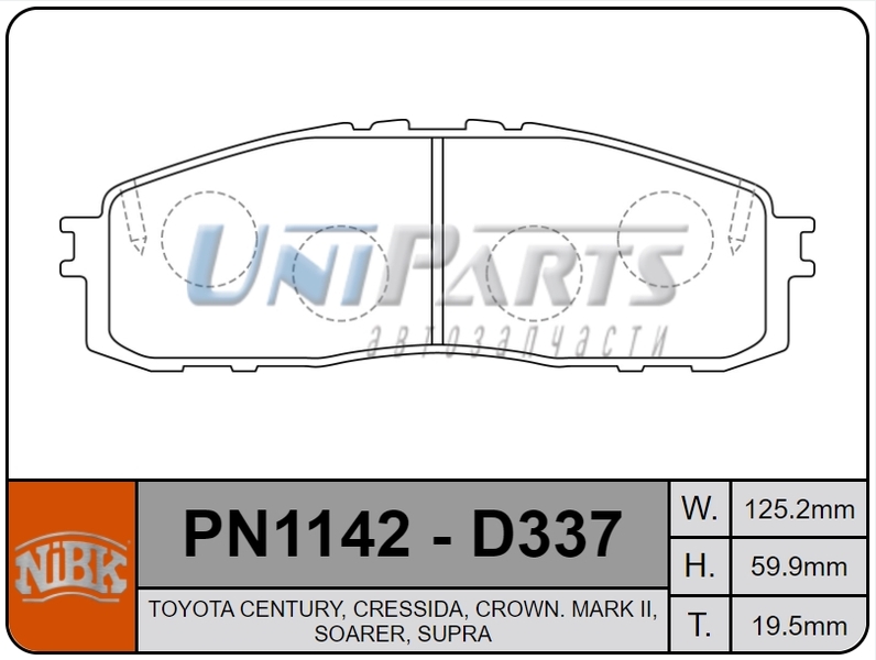 Купить запчасть NIBK - PN1142 
