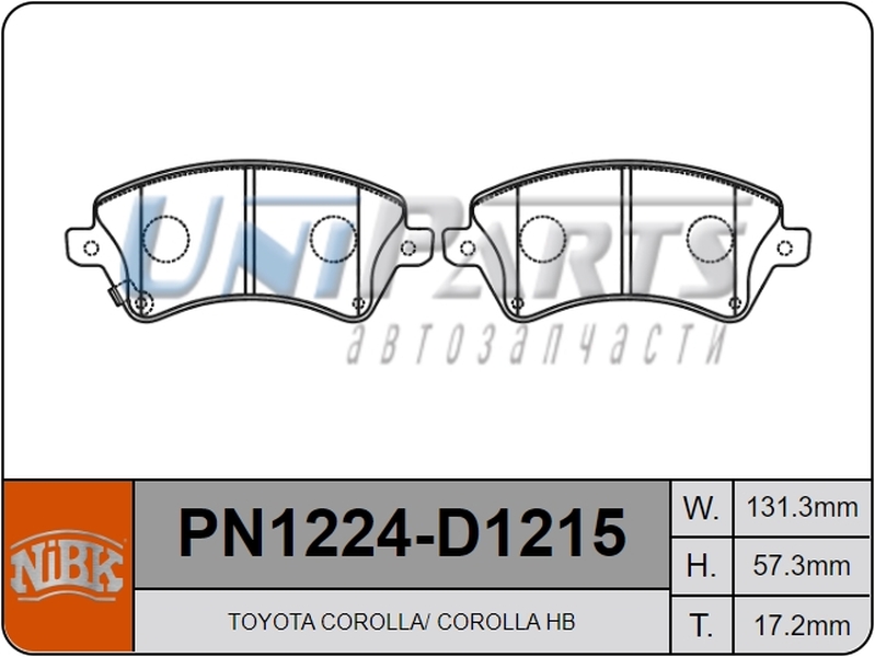 Купить запчасть NIBK - PN1224 