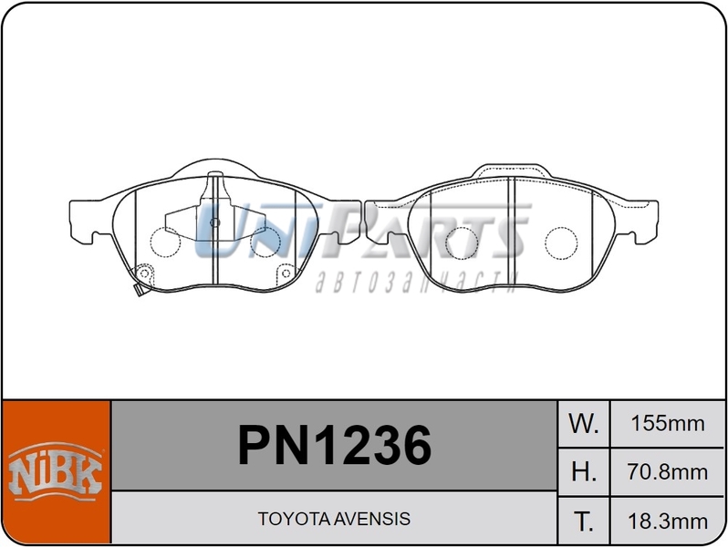 Купить запчасть NIBK - PN1236 