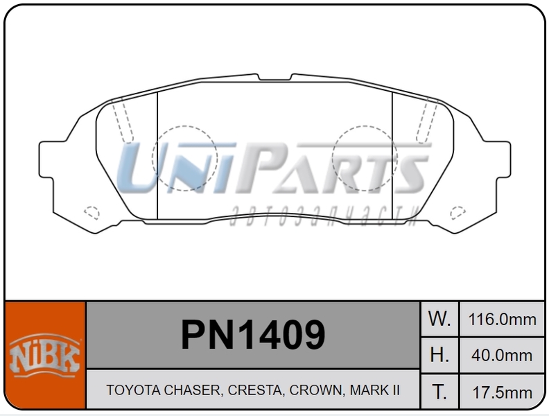 Купить запчасть NIBK - PN1409 