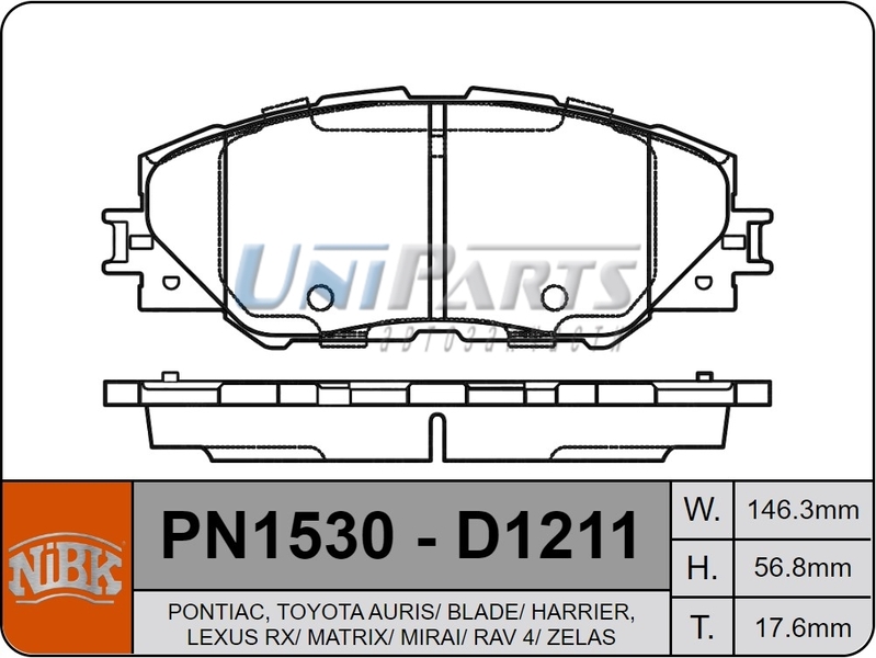 Купить запчасть NIBK - PN1530 
