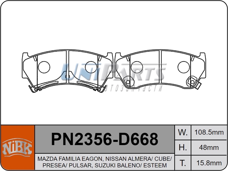 Купить запчасть NIBK - PN2356 
