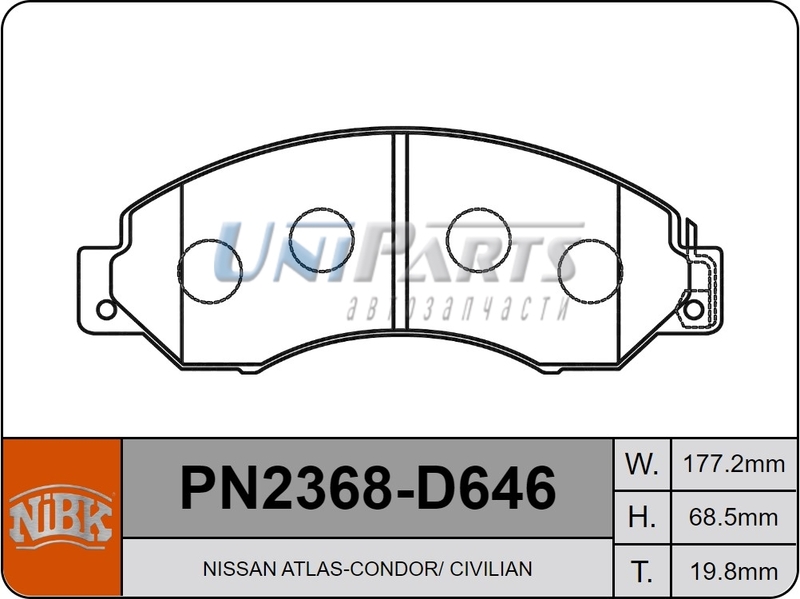 Купить запчасть NIBK - PN2368 