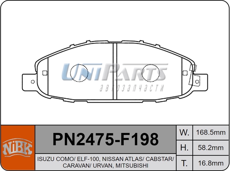 Купить запчасть NIBK - PN2475 