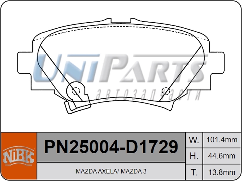 Купить запчасть NIBK - PN25004 