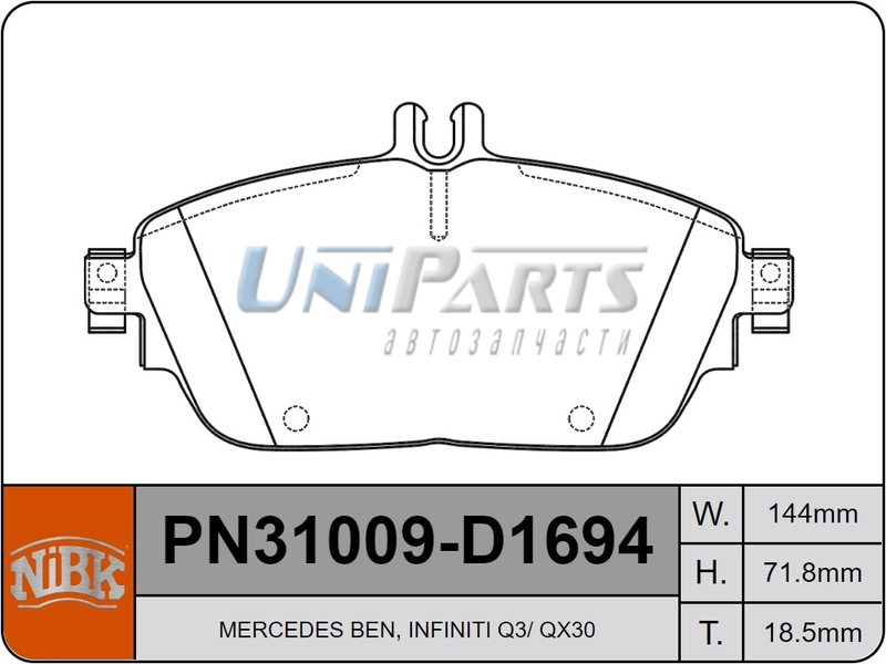 Купить запчасть NIBK - PN31009 