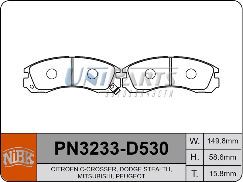 Купить запчасть NIBK - PN3233 