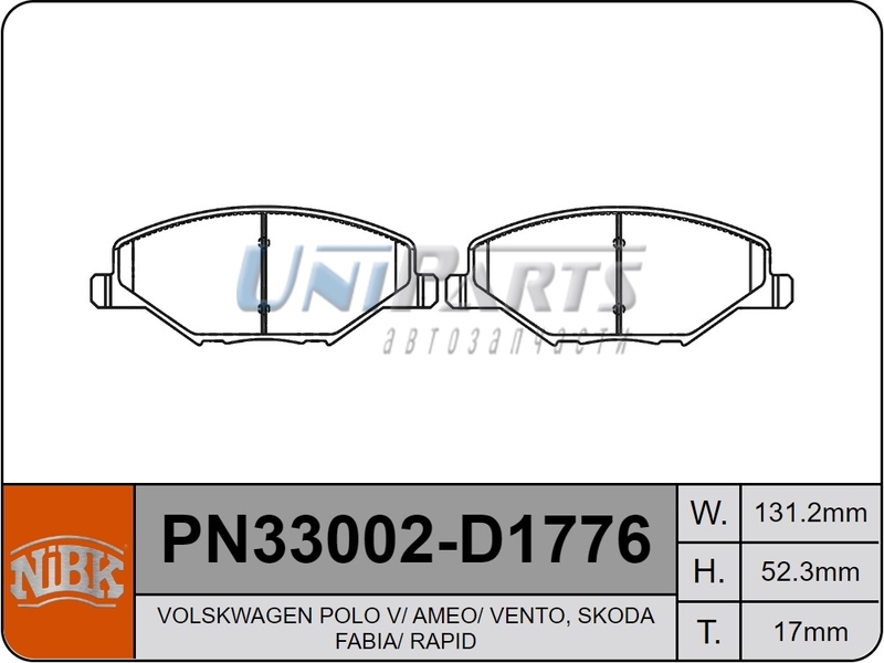 Купить запчасть NIBK - PN33002 