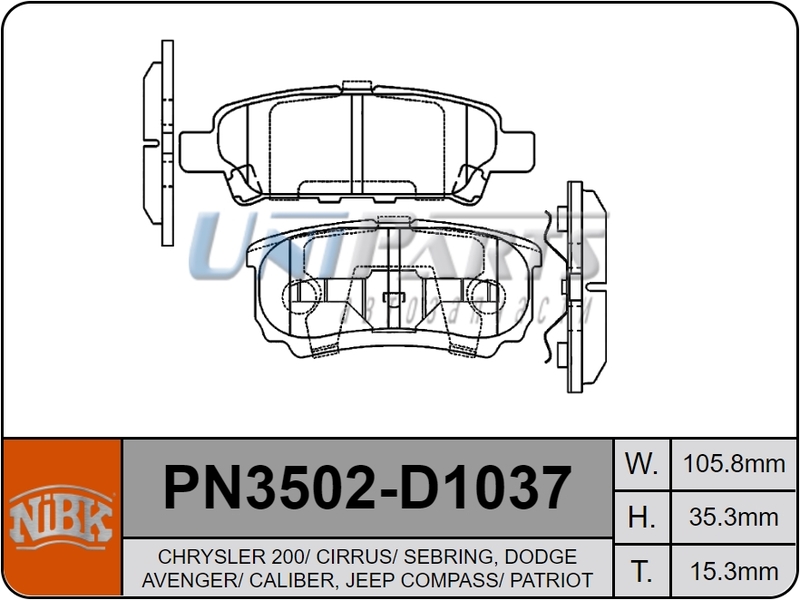 Купить запчасть NIBK - PN3502 