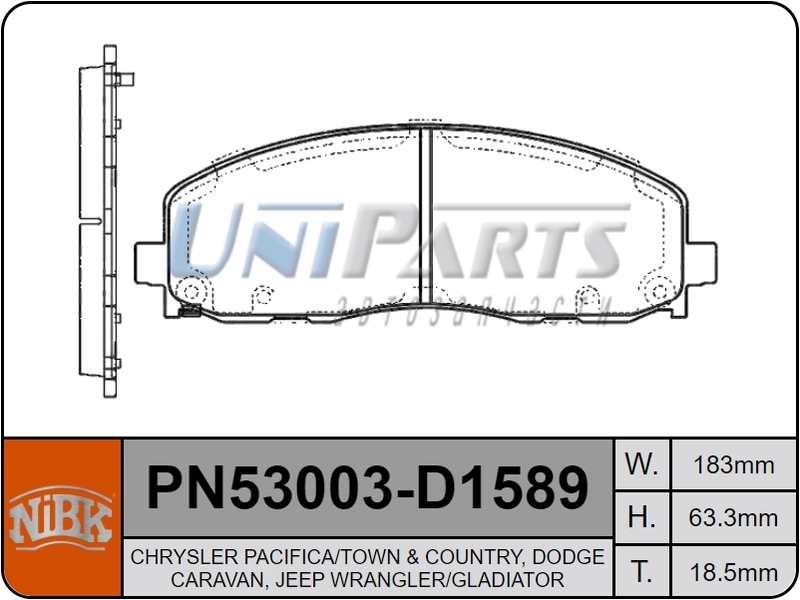 Купить запчасть NIBK - PN53003 