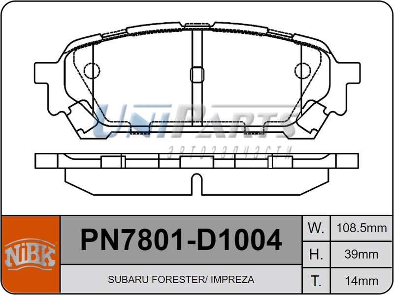 Купить запчасть NIBK - PN7801 