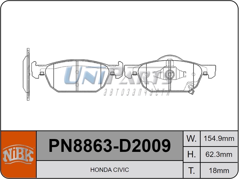 Купить запчасть NIBK - PN8863 