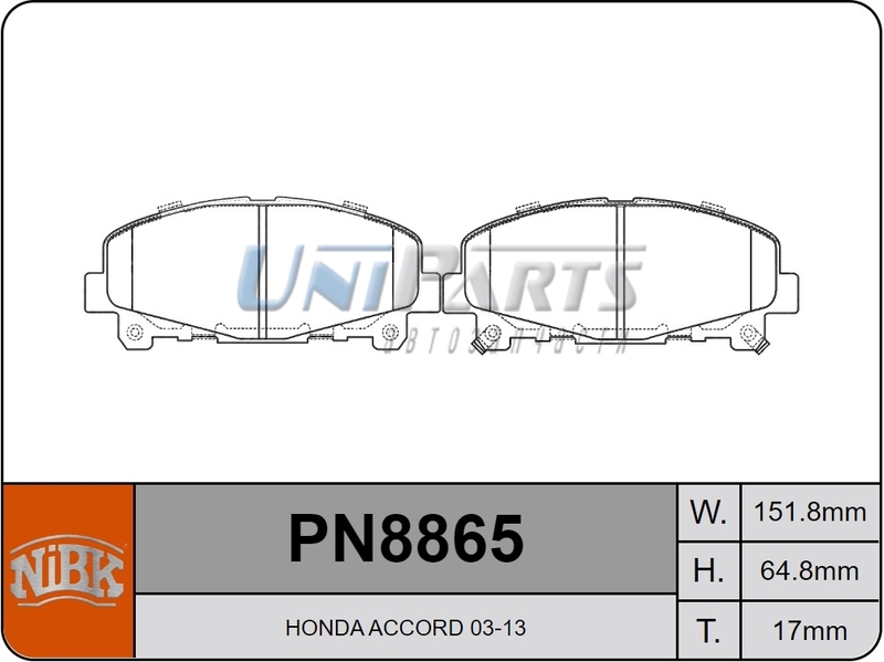 Купить запчасть NIBK - PN8865 